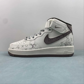 Air Force 1 07 Mid LV Off White Grey DV9988-300 soft feel Eco Wear