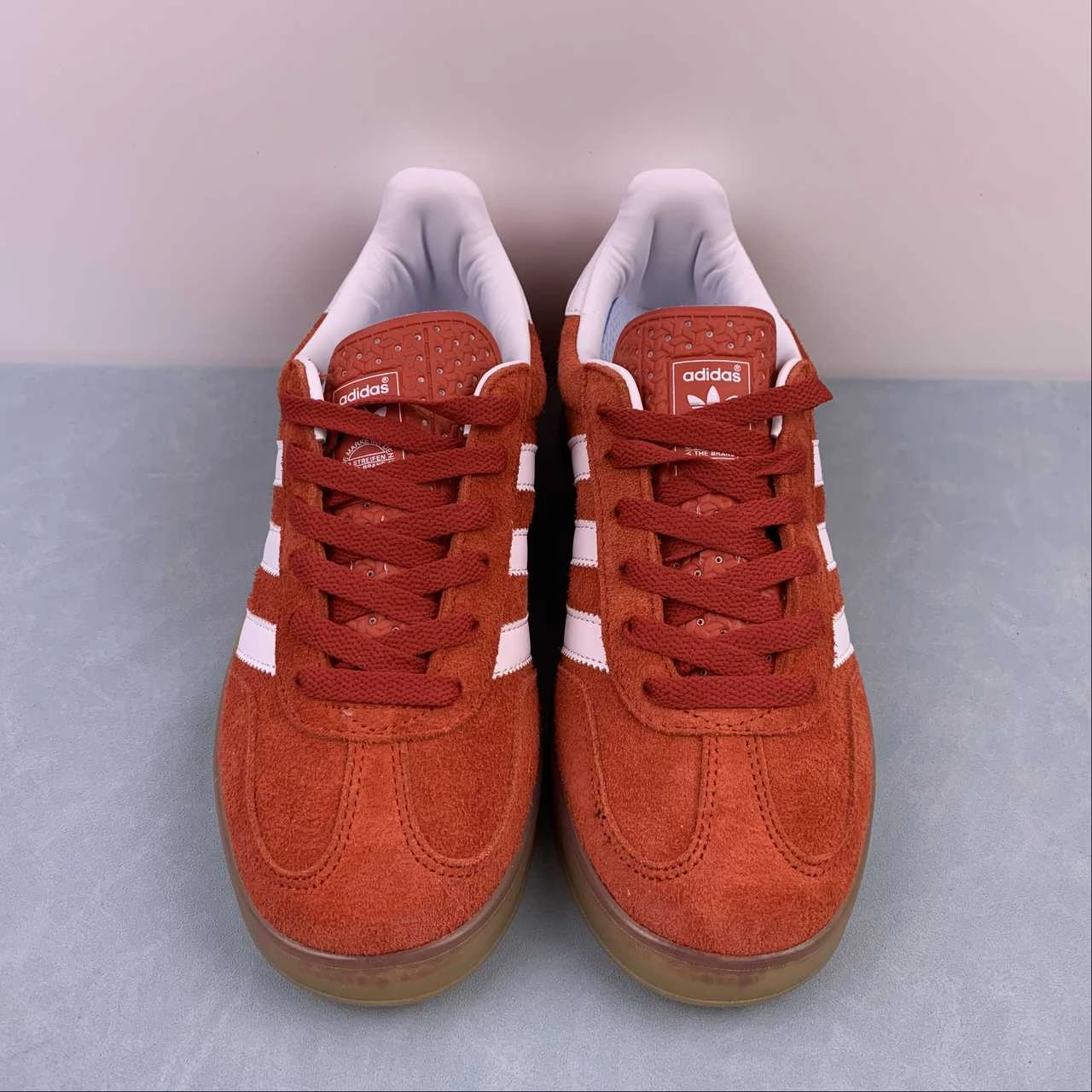 Adidas Gazelle Indoor Bold Orange White Gum HQ8718 Effortless Walk Weekend Outfit