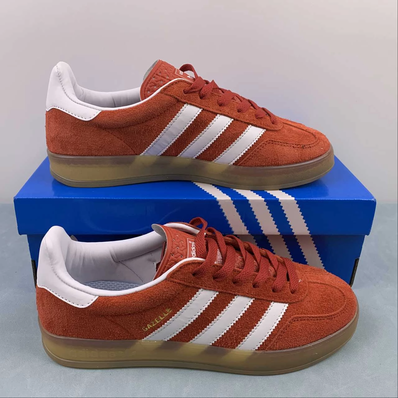 Adidas Gazelle Indoor Bold Orange White Gum HQ8718 Peach Soft