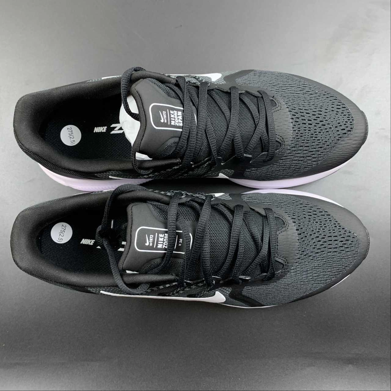 Zoom Span 3 Black White-Anthracite CQ9269-001 Aerodynamic Heel grip lining minimizes heel slippage