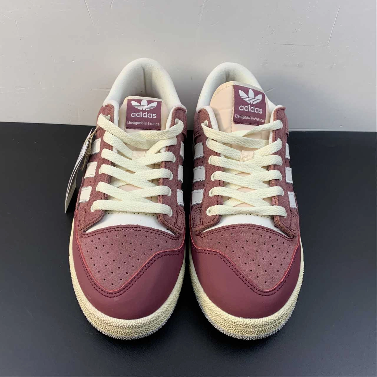 Aerodynamic Shape Adidas Centennial 85 Low Quiet Crimson Cloud White Cream White GX2216