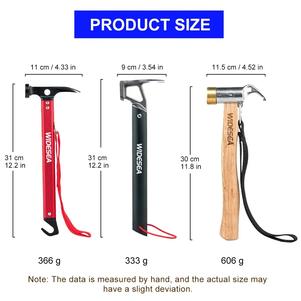 Stainless Steel Adventure Hammer with Copper Peg Puller