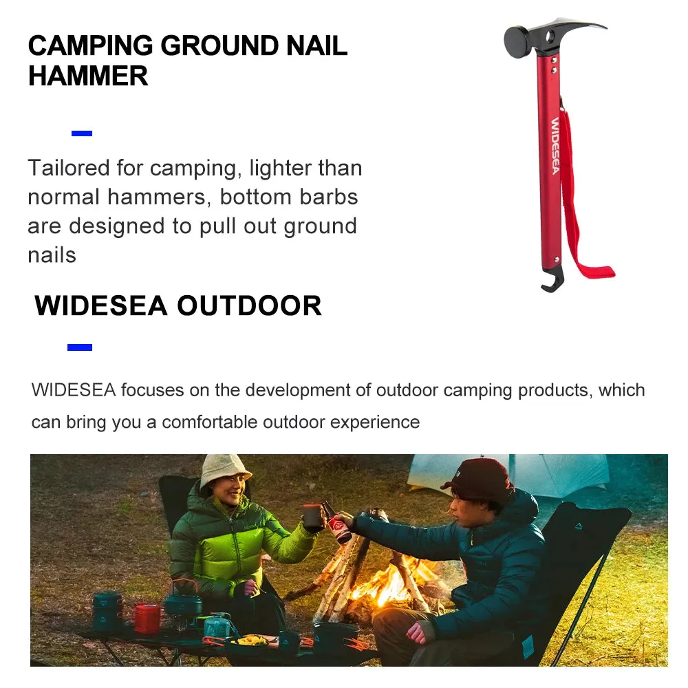 Stainless Steel Adventure Hammer with Copper Peg Puller