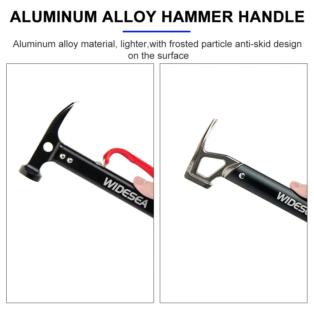 Stainless Steel Adventure Hammer with Copper Peg Puller