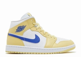 Breathable Linings Non-Slip Sole Air Jordan 1 Mid Lemon Wash (W)