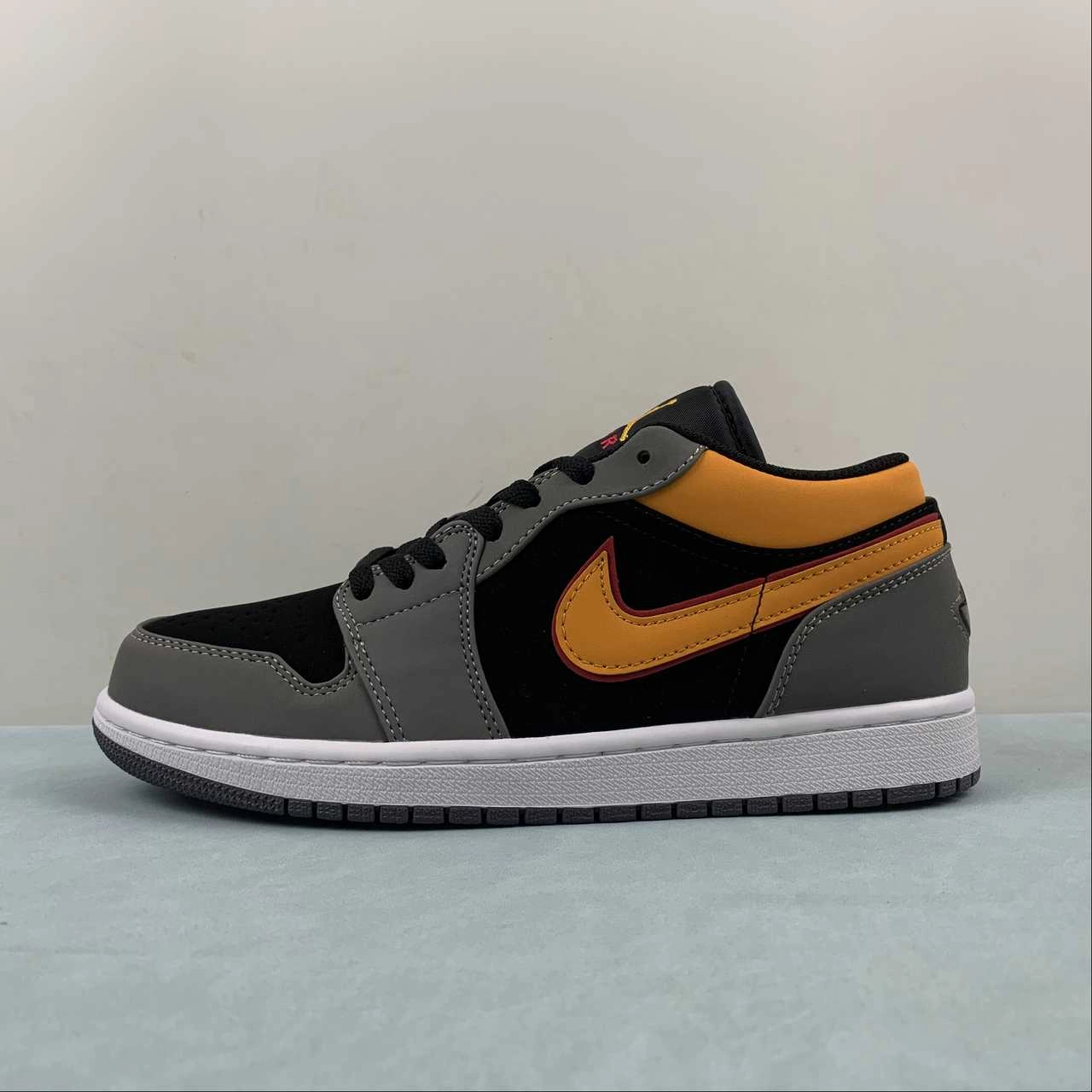 Air Jordan 1 Low SE Light Graphite Vivid Orange FN7308-008 Anti   Static