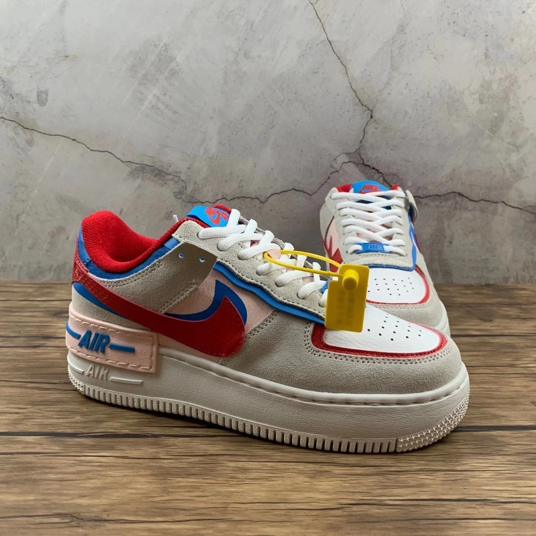 Air Force 1 Shadow Highlighted University Red Photo Blue CU8591-100 Outfit Essential