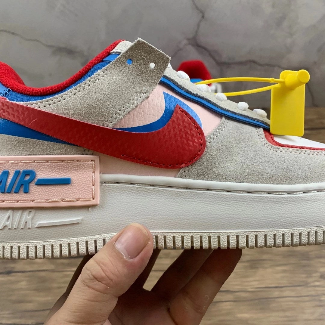 Air Force 1 Shadow Highlighted University Red Photo Blue CU8591-100 Freedom Move Leaf Hike