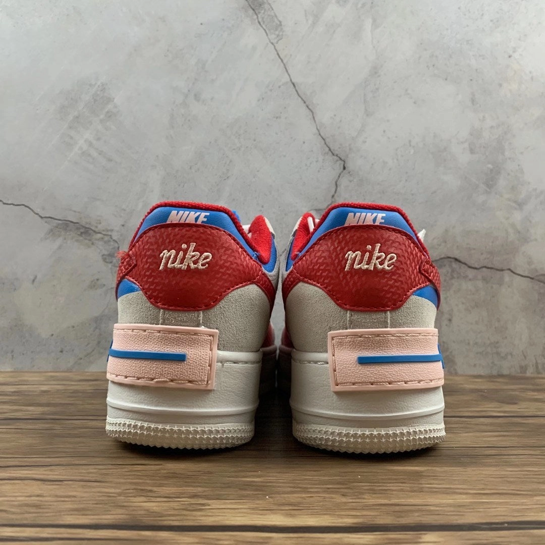 Dribble Step Air Force 1 Shadow Highlighted University Red Photo Blue CU8591-100