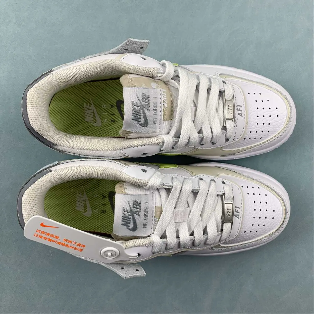 Air Force 1 Shadow White Wolf Grey Light Orewood Brown FB7582-100 Cool Lifestyle Current Step