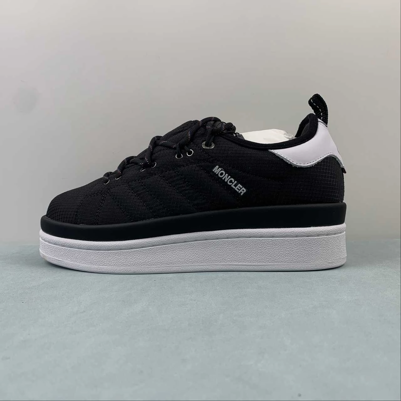 Adidas Campus Moncler Core Black Core White IG7868 Adaptive Fit School Run
