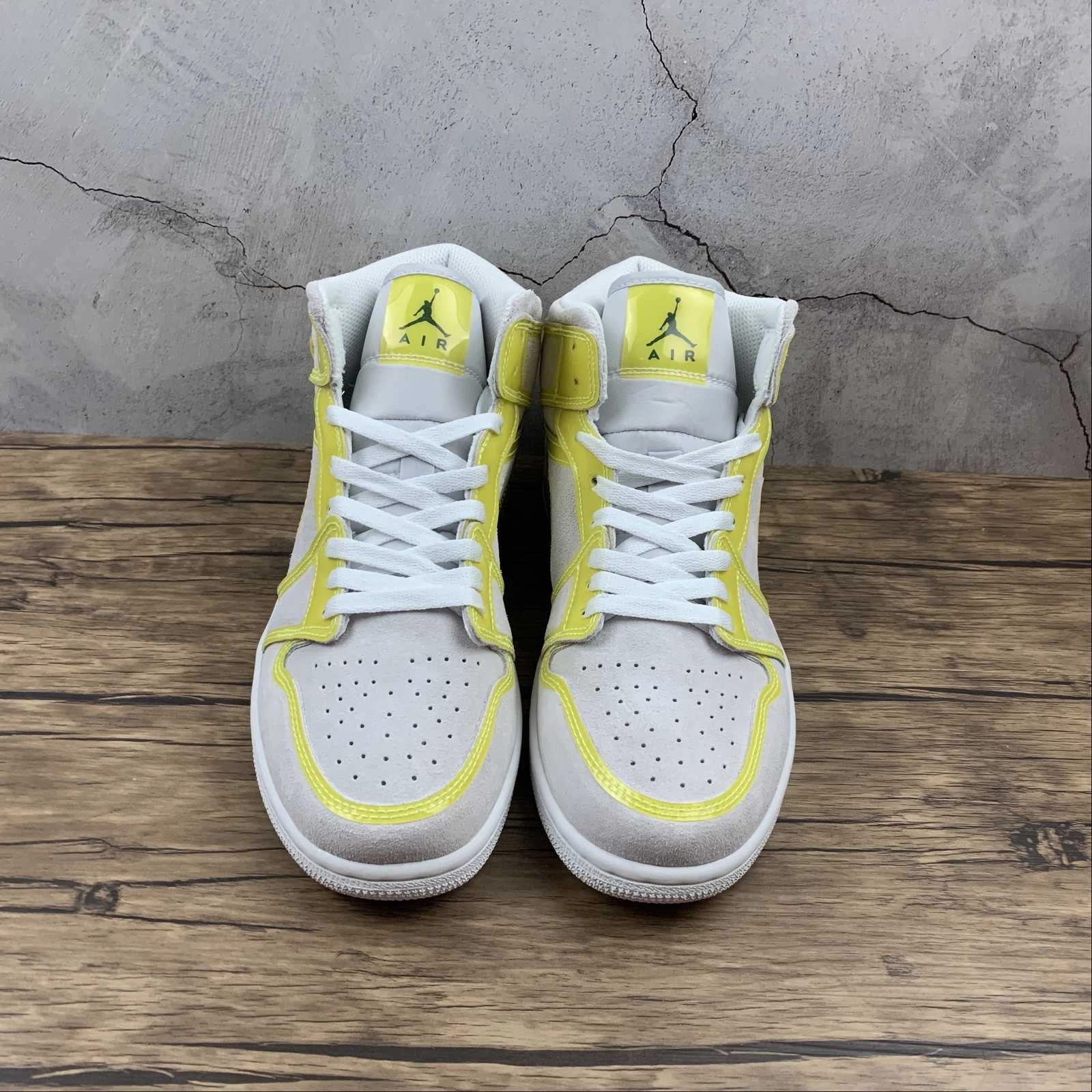 Air Jordan 1 Mid LX Off White Opti Yellow-White (2021) DA5552-107 Style Neutral Eco Friendly Construction