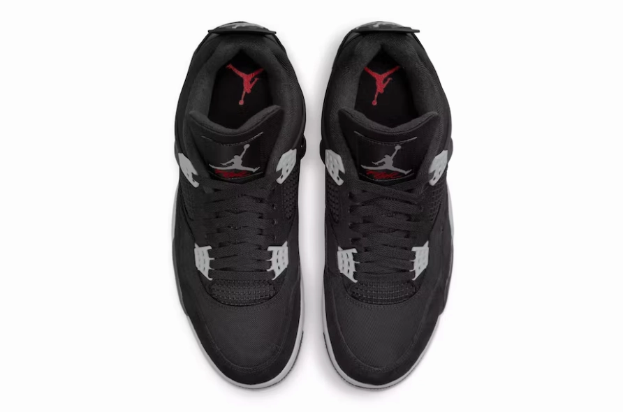 Air Jordan 4 Black Canvas Multi Surface