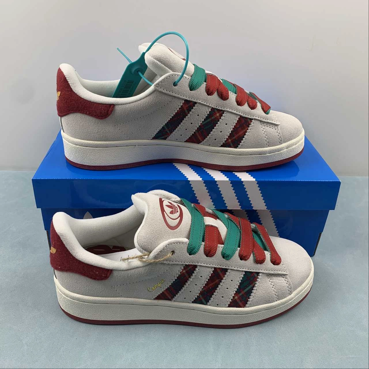 Adidas Campus 00s White Red Green ID6140 Sand Jog All-Purpose Comfort