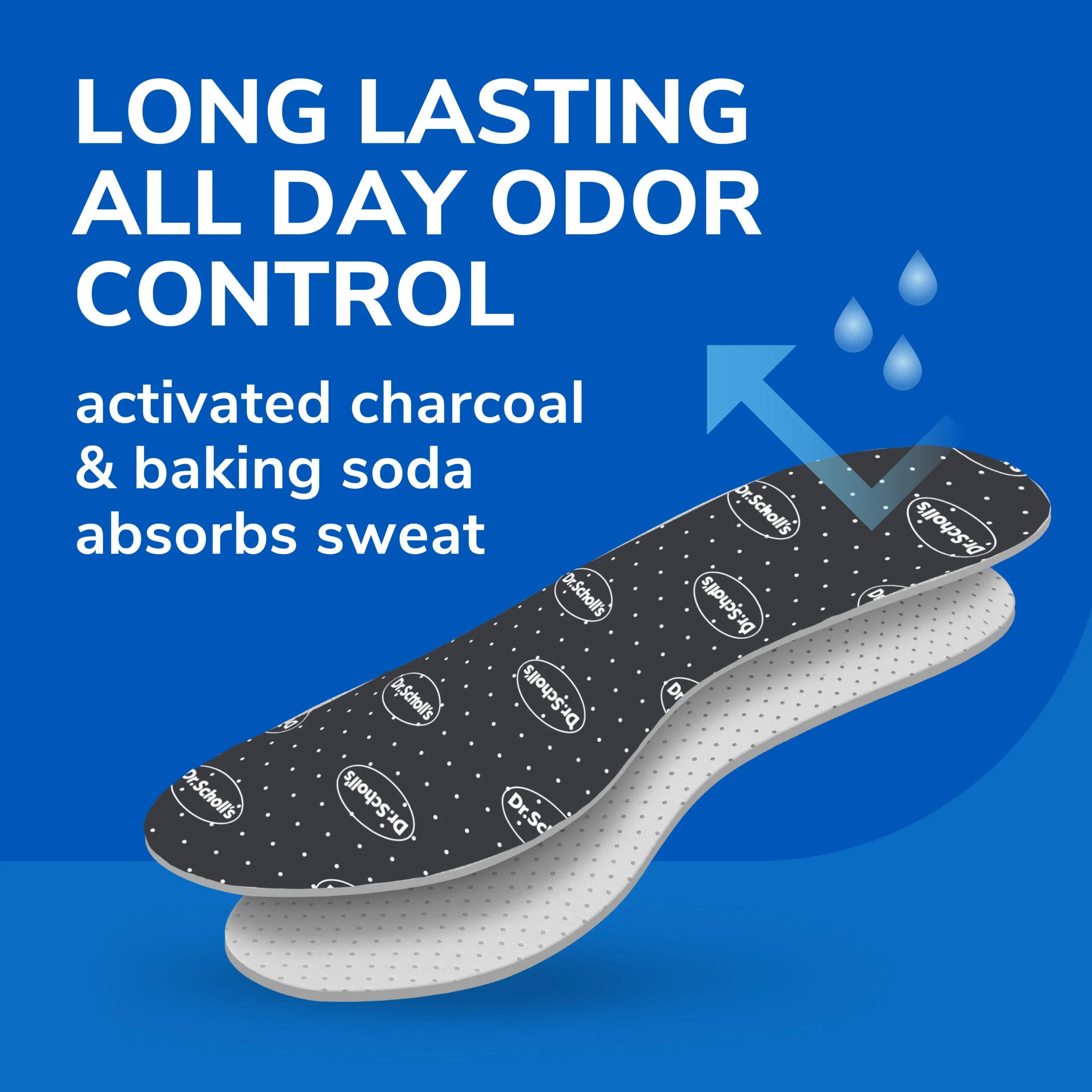 Stay Odor-Free & Dry Comfort Insoles with Odor-X® (3 Pack)