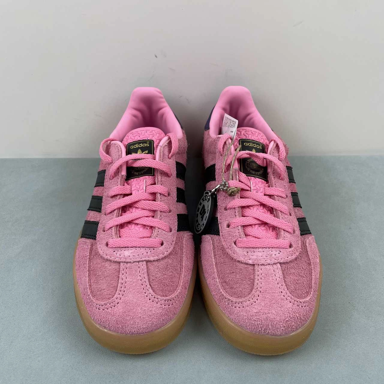 Adidas Gazelle Indoor Bliss Pink Core Black Collegiate Purple IE7002 Easy Hike