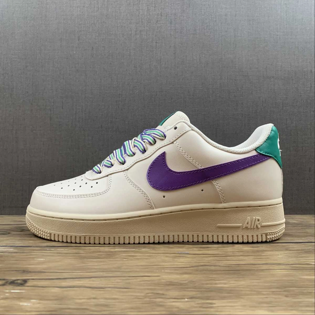Easy Travel Air Force 1 07 Low White Purple Green BS8873-306