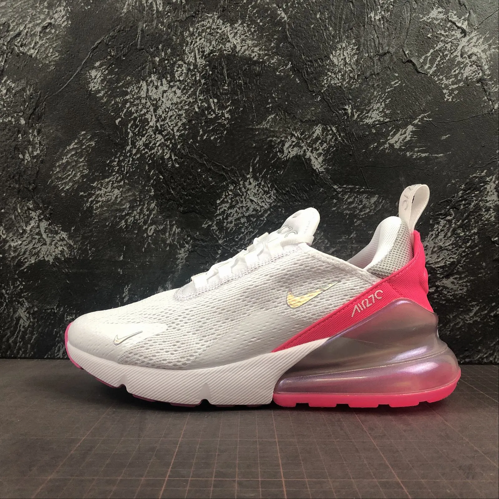 Air Max 270 White Pink Grey CI1963-191 contoured insole shoes