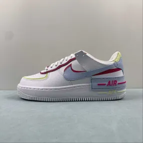 Air Force 1 Shadow White Fireberry Light Lemon Twist Blue Tint FQ8885-100 Port Walk Mono Mood