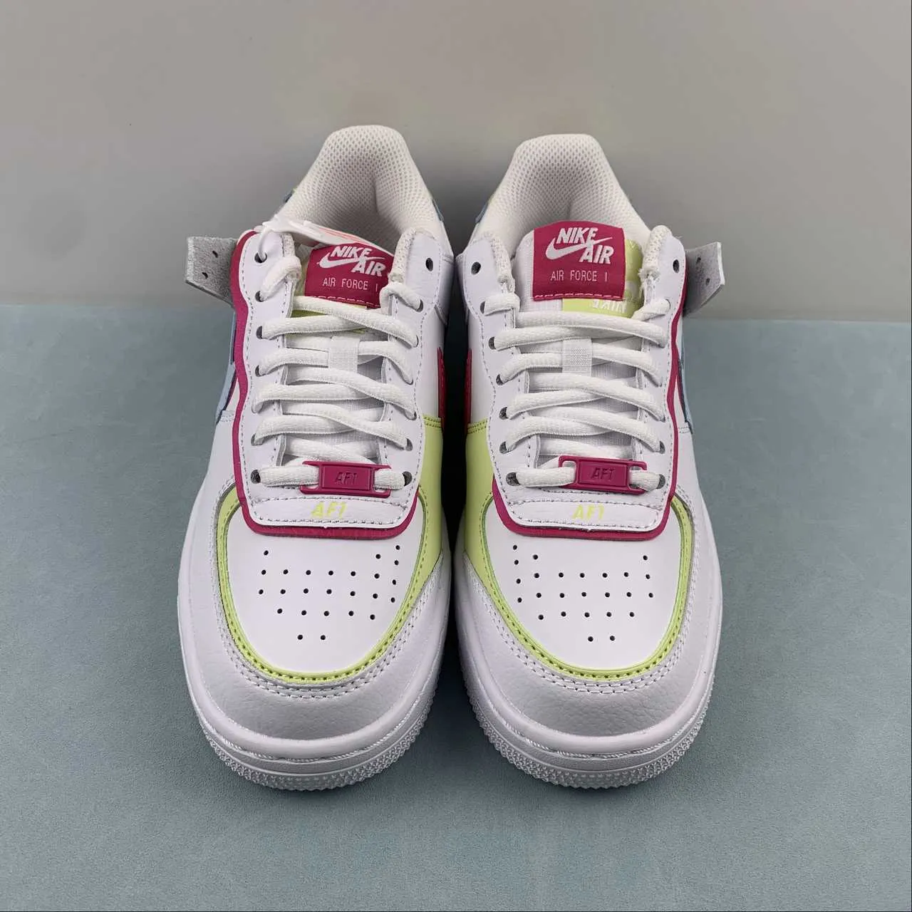 Trendy Look Air Force 1 Shadow White Fireberry Light Lemon Twist Blue Tint FQ8885-100