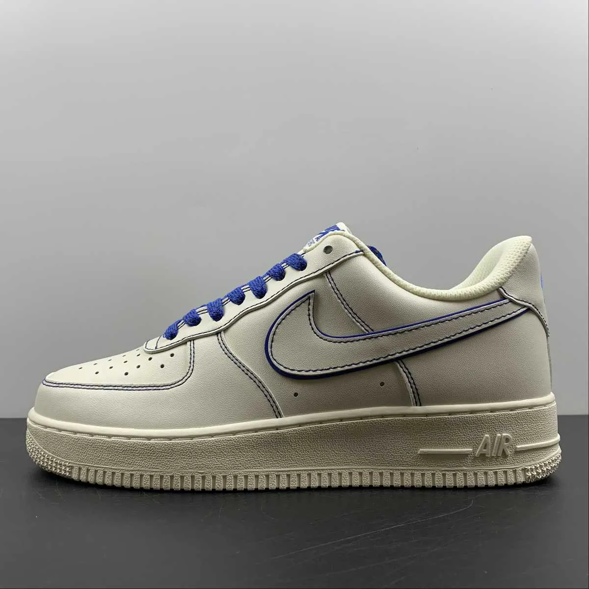 Air Force 1 07 Low Beige Blue 315122-404 Active Feet Soft Layers