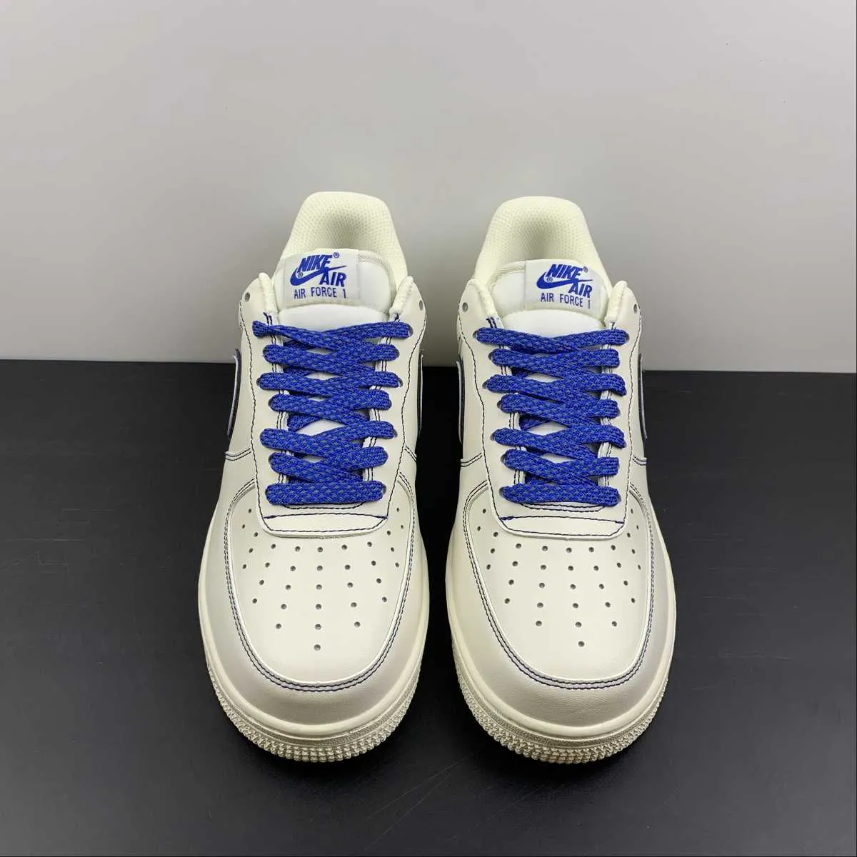 Air Force 1 07 Low Beige Blue 315122-404 Simple Look