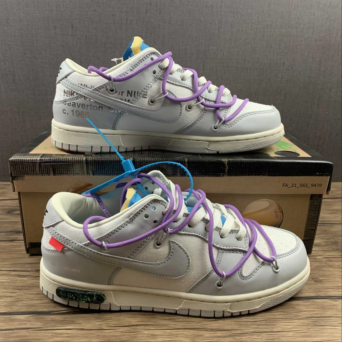 Quick Errands Dunk Low X Off-White 'Lote 47 de 50' DM1602-125