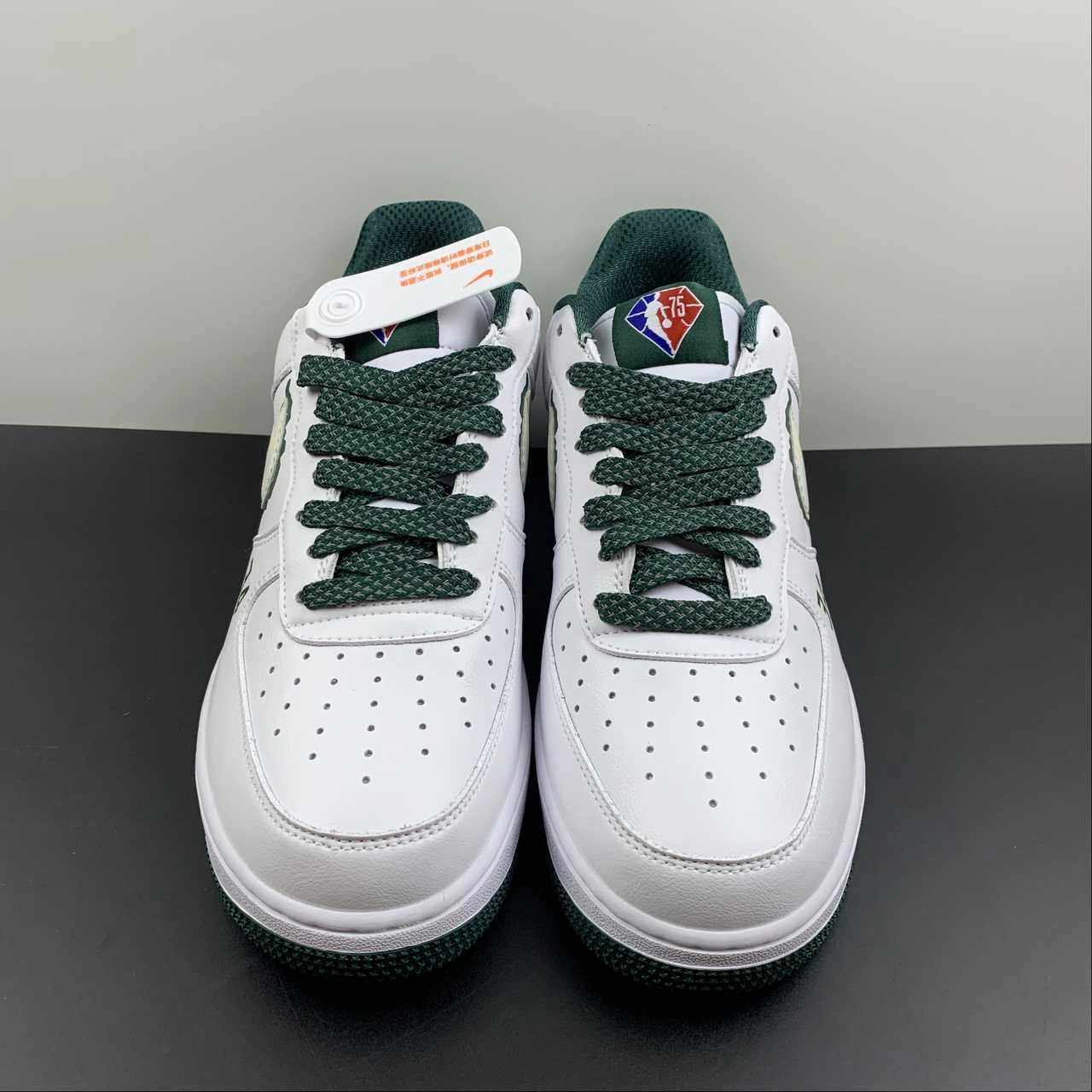 Classic Comfort Anywhere Wear Air Force 1 07 Low Milwaukee Bucks White Dark Green NX2234-113