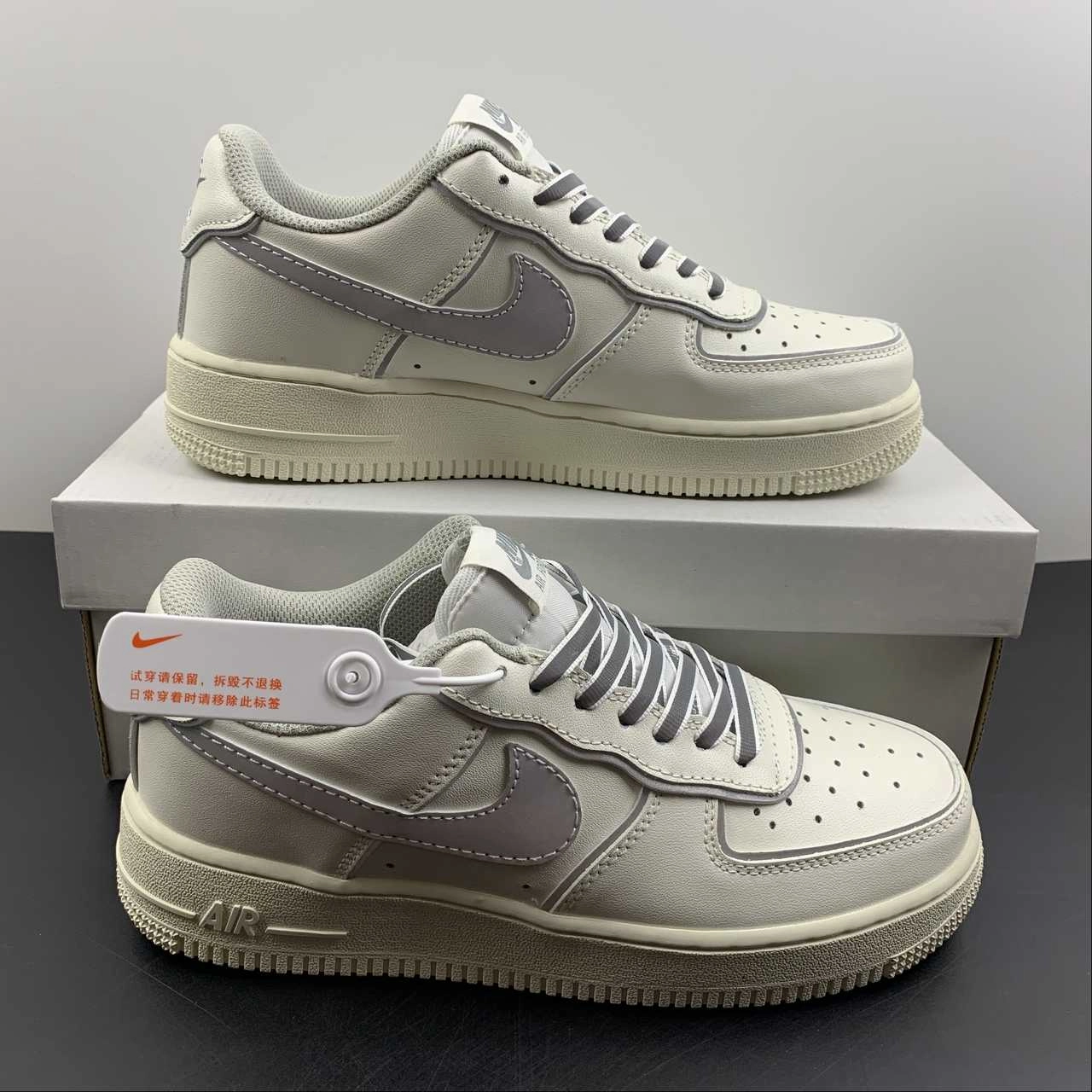 Air Force 1 Low White Metallic Silver BQ8228-366 Style Flow
