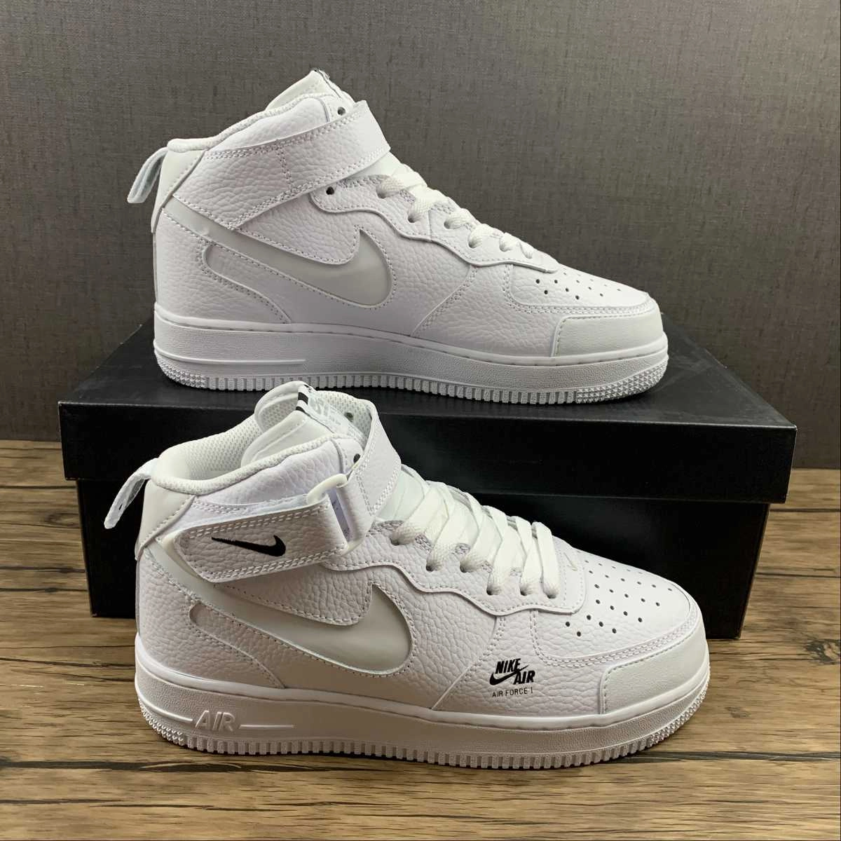 Always Ready Air Force 1 07 Mid Premium White Black CU3088-606