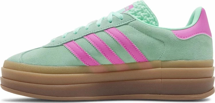 Comfy Steps Lace Free Adidas Gazelle Bold Pulse Mint Screaming Pink W