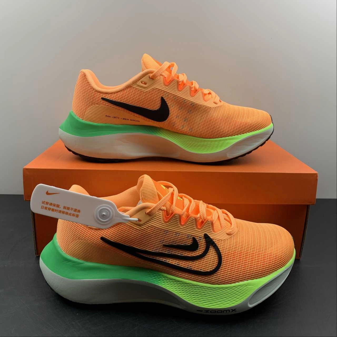 Anti Friction Functional Mesh Zoom Fly 5 Orange White-Black DM8974-800