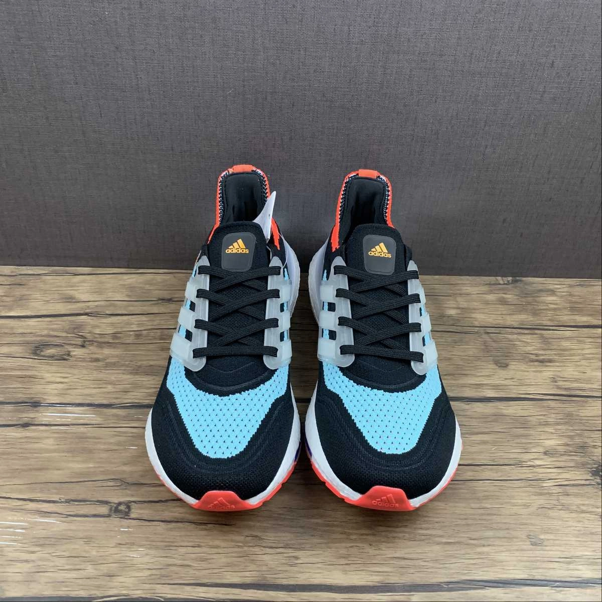 Neutral Walk Slip Free Adidas UltraBoost 21 Core Black Cloud White Pulse Aqua S23867