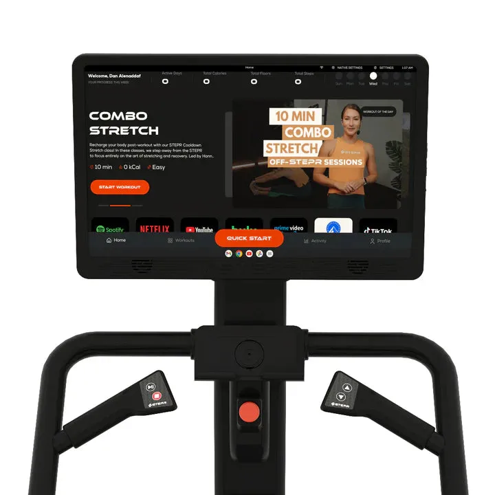 STEPR PRO WITH 27" CONNECTED CONSOLE