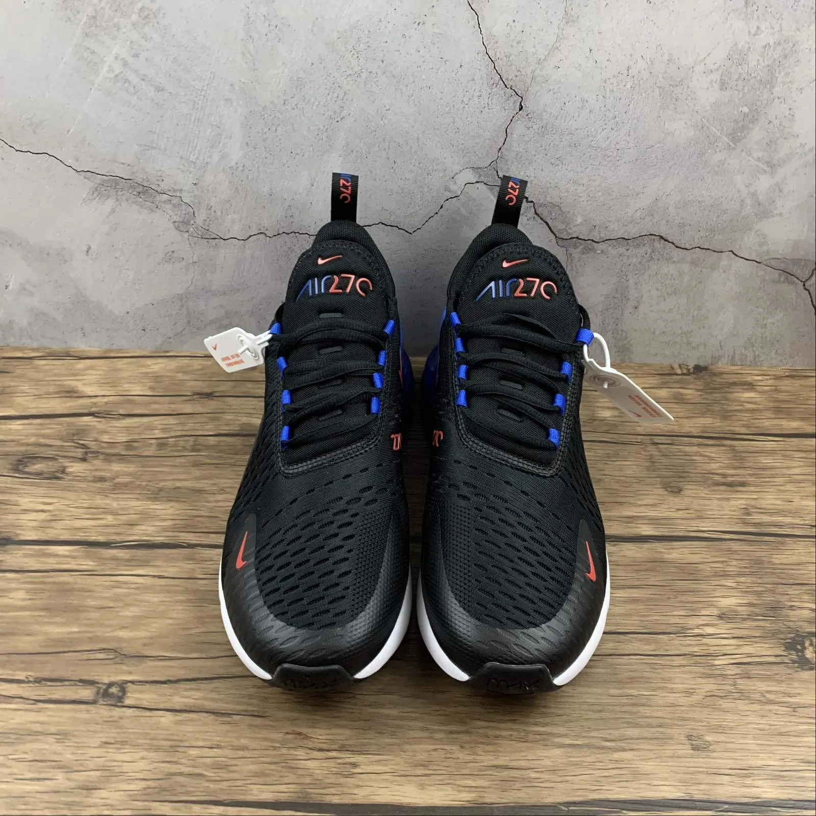 Athletic short - distance runners Air Max 270 Black Chile Red-Hyper Royal DC0957-001