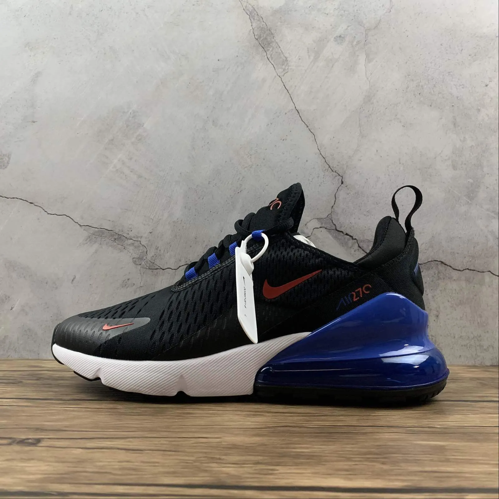 vented shoes Air Max 270 Black Chile Red-Hyper Royal DC0957-001