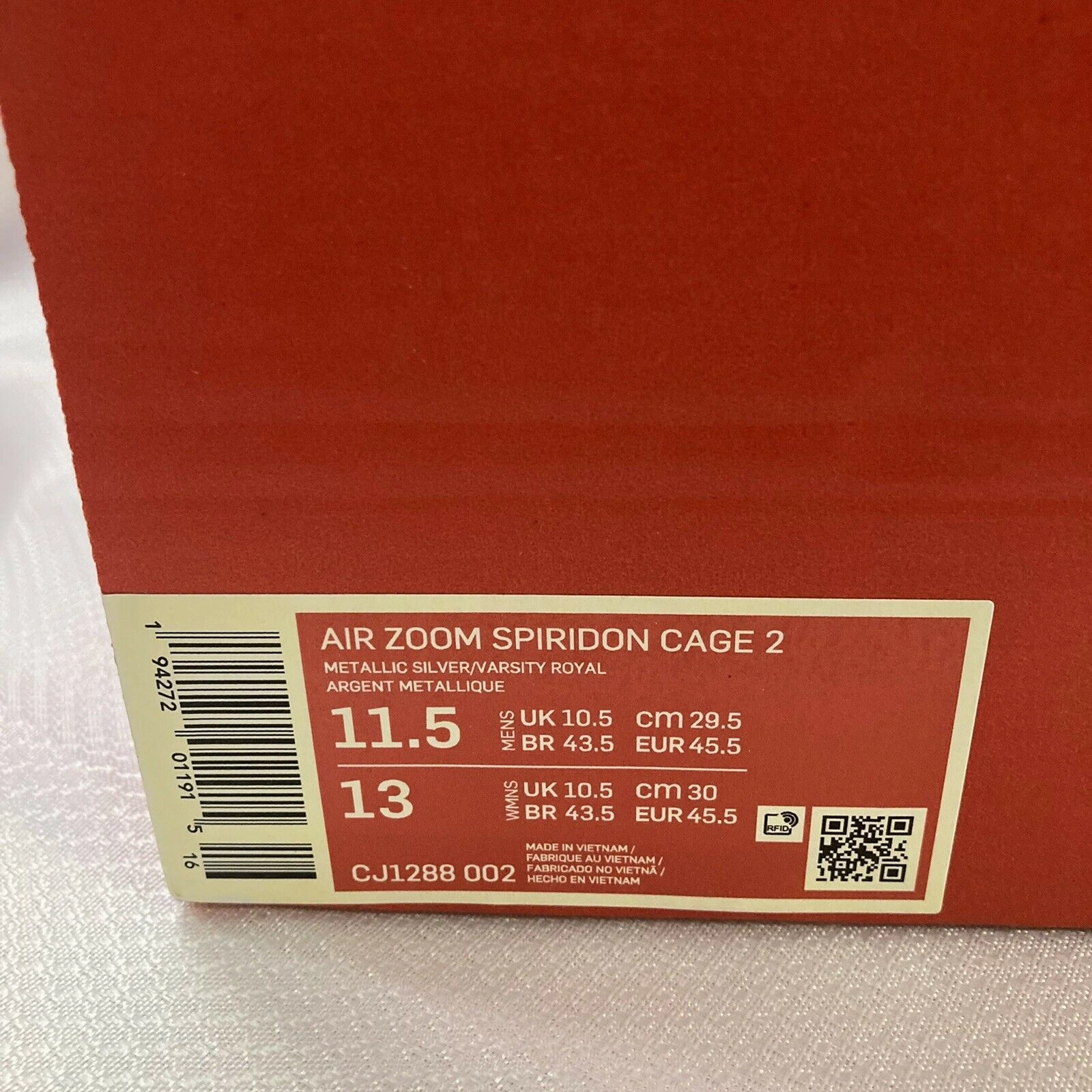 performance - optimized shoes Air Zm Spiridon Cg 2 Stussy Metallic Silver Varsity Royal CJ1288-002