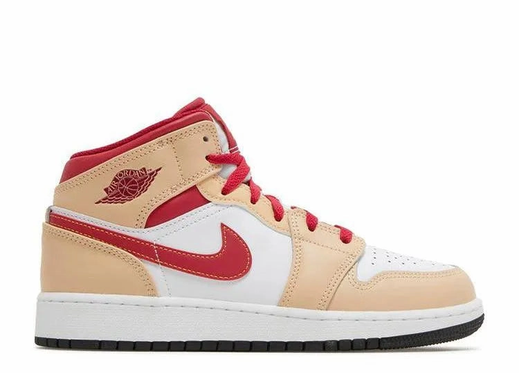 Function Meets Air Jordan 1 Mid Beige Red (GS)