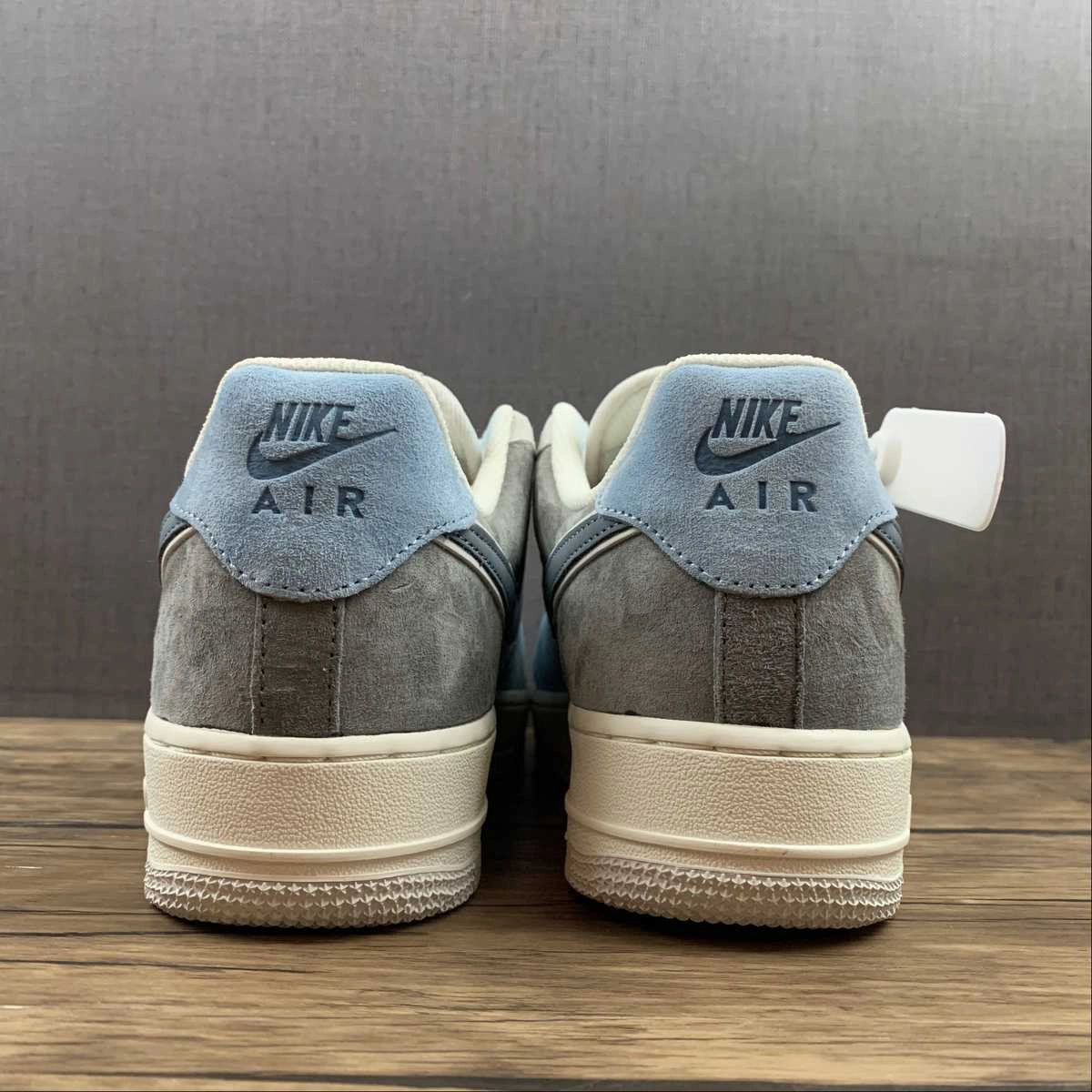 Velcro Design Air Force 1 Low White Grey Navy Blue LZ6699-523