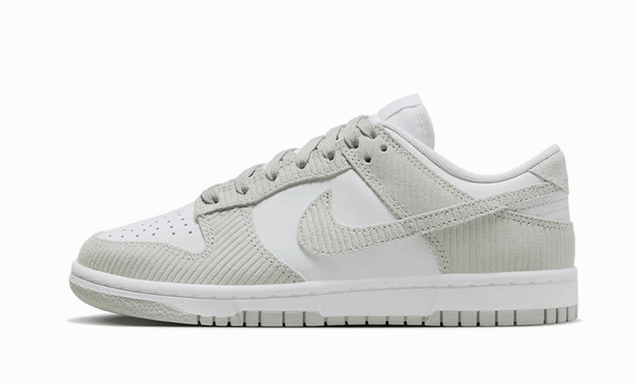Nike Dunk Low Grey Corduroy Seamless Toe Box Basketball Ready
