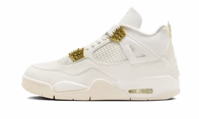 Durable Sole Air Jordan 4 Sail Metallic Gold