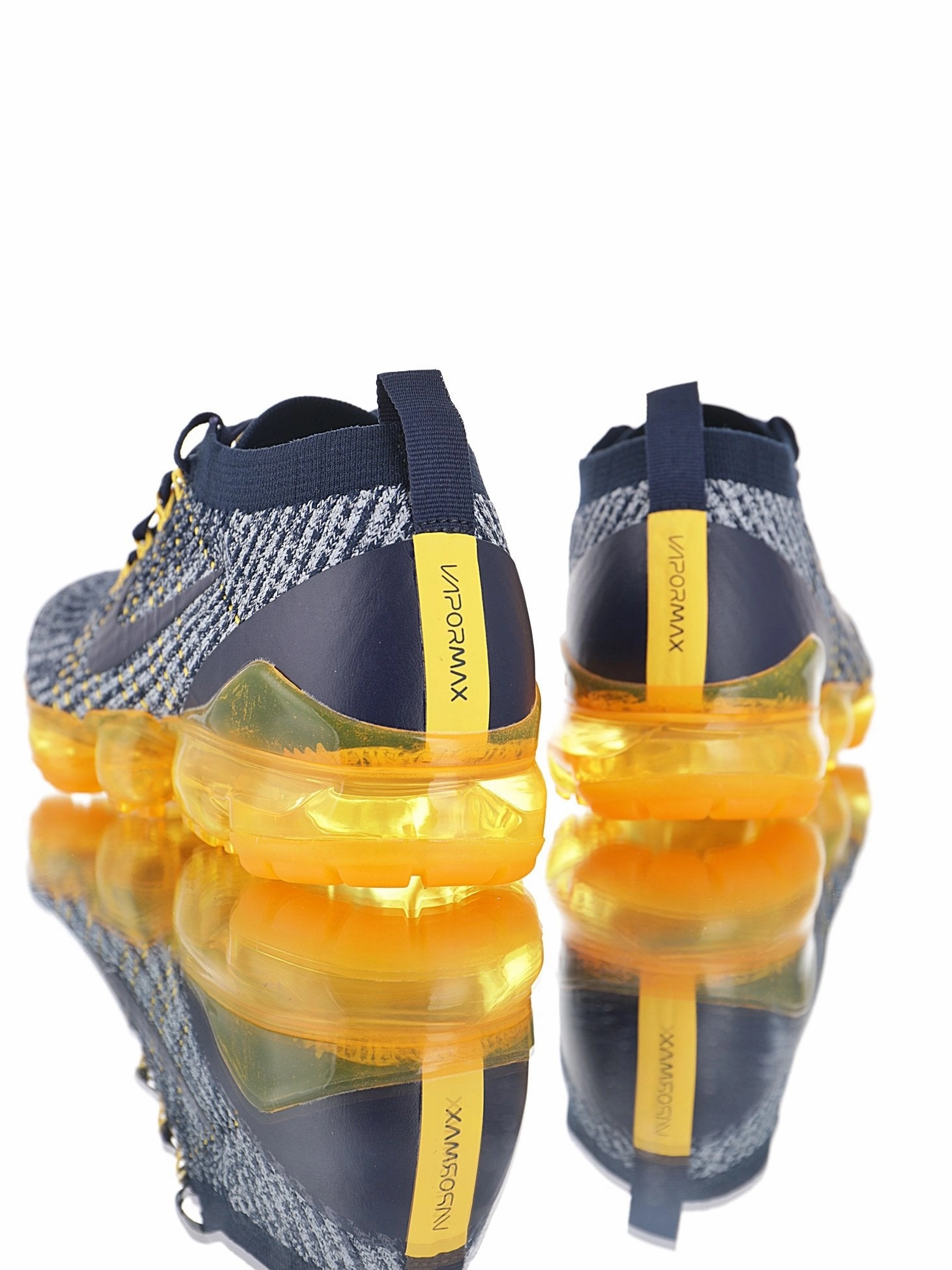 Air VaporMax Flyknit 3.0  Noche Azul Gris Blanco Brillante Naranja Streamlined wear Fashionable Design