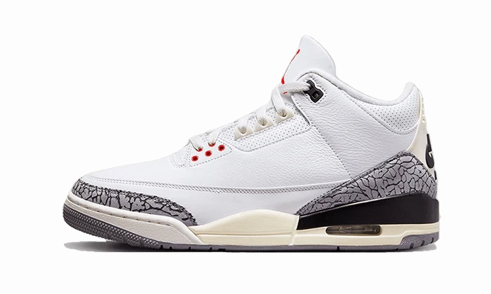 Punch Step Ice Jog Air Jordan 3 Retro White Cement Reimagined