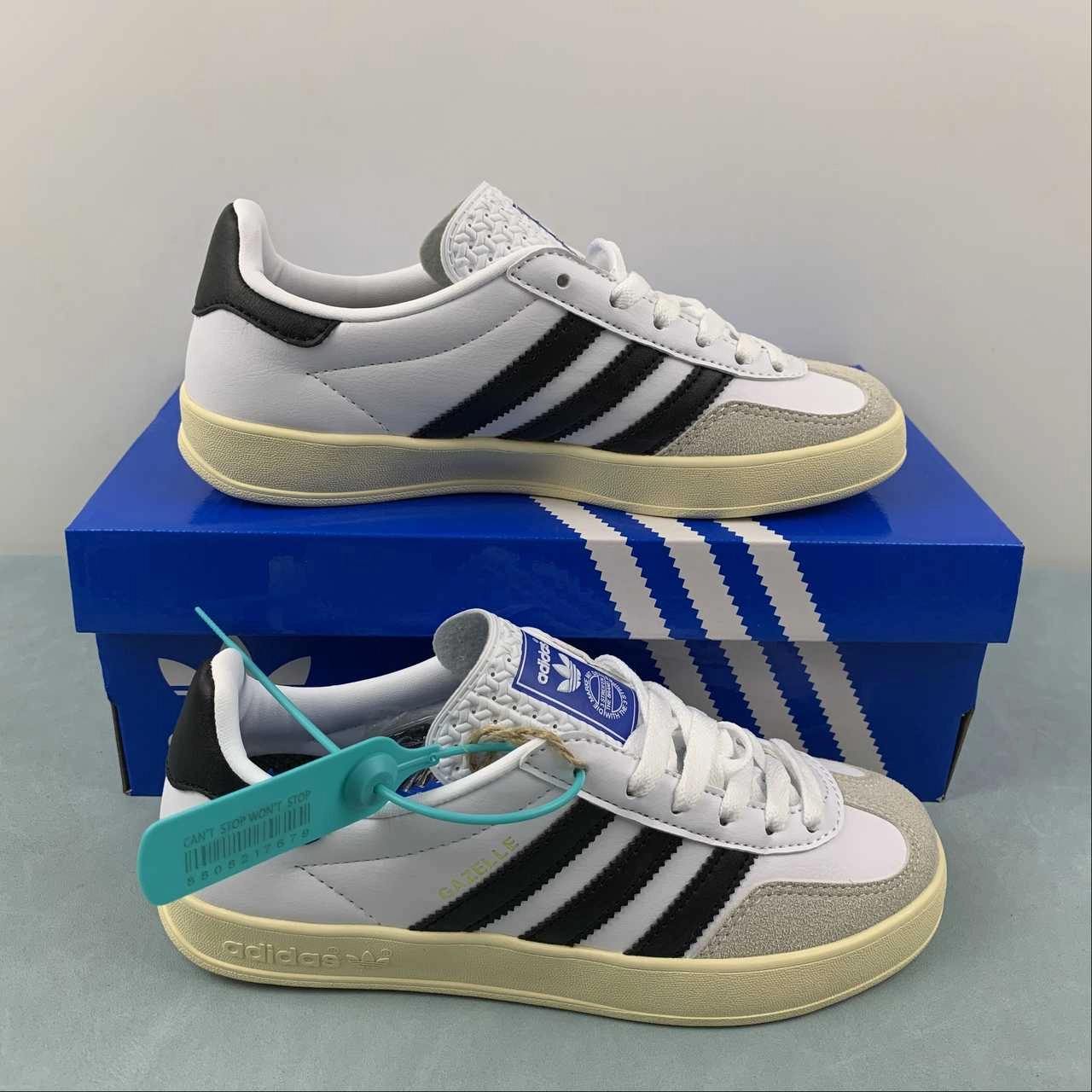 Adidas Gazelle Indoor White Black FV1242 Stable Feel