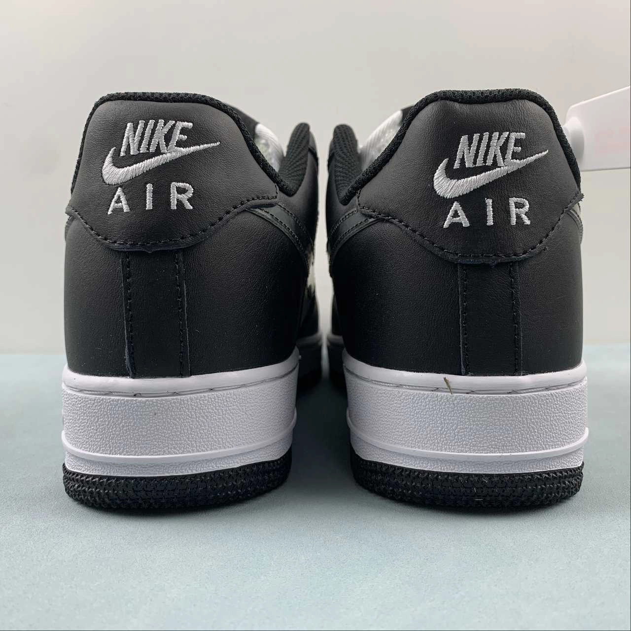 Air Force 1 07 Low Black White PF9055-775 Plus Size Rubber   sole