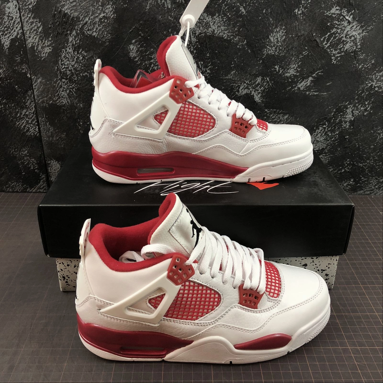 Rush Hour Air Jordan 4 Retro White Black-Gym Red 308497-106