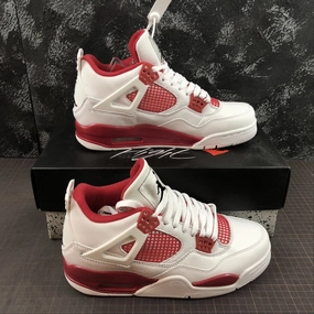 Rush Hour Air Jordan 4 Retro White Black-Gym Red 308497-106