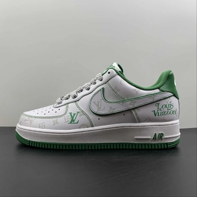 LV x Air Force 1 07 Low Green White Gray BS8805-603 School Ready
