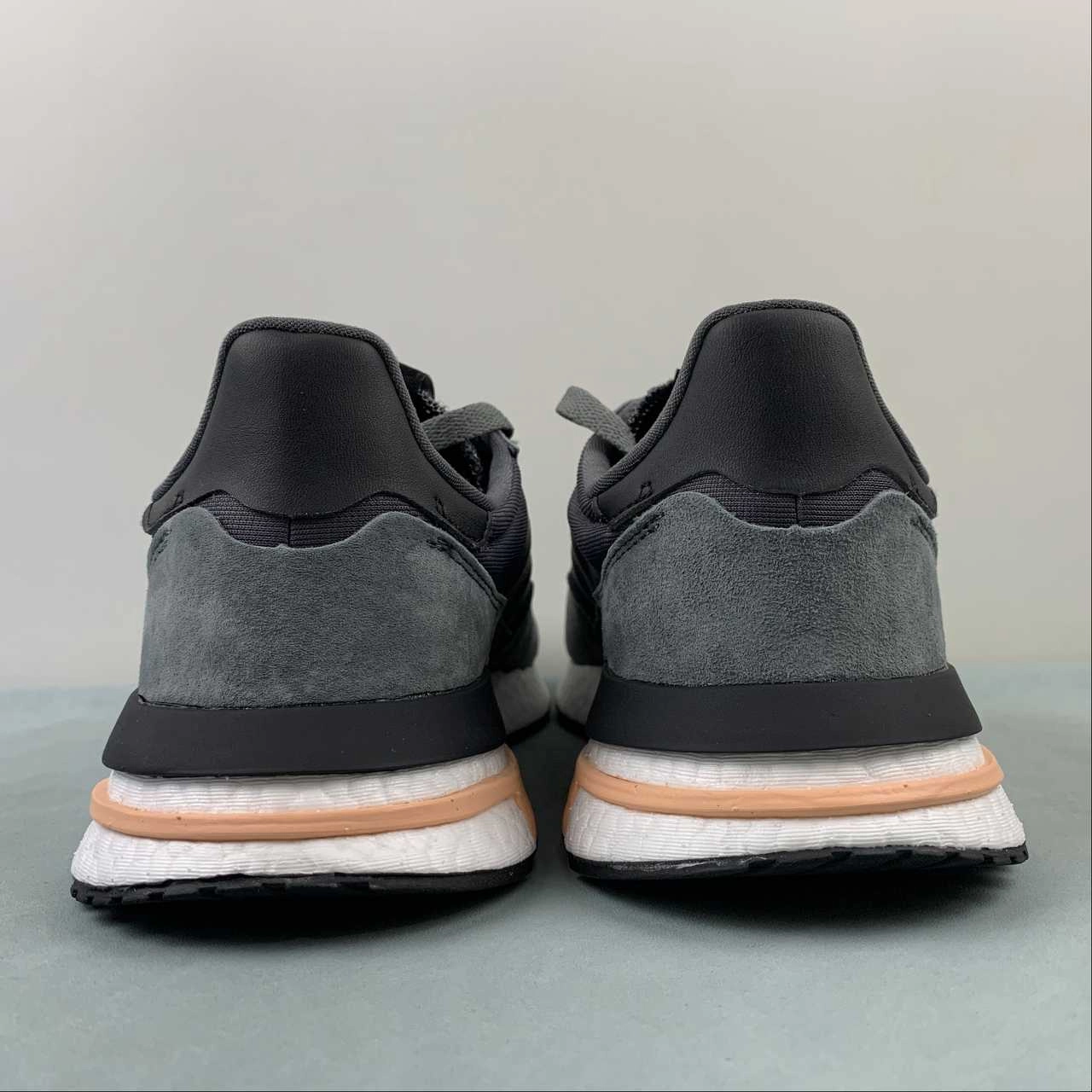 Adidas ZX 500 RM Grey Cloud White Clear Orange B42217 adventure running shoes