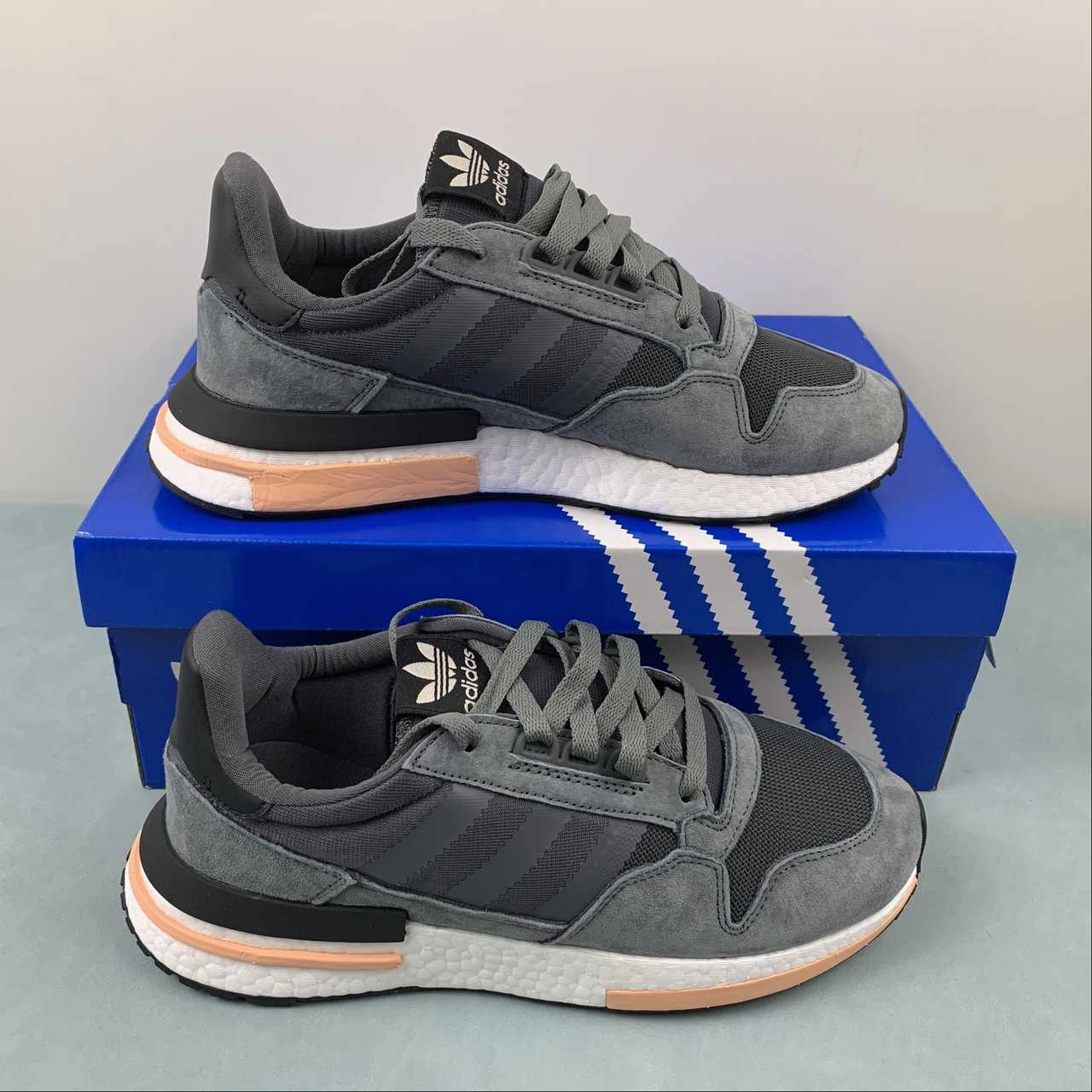 lightweight - design Adidas ZX 500 RM Grey Cloud White Clear Orange B42217
